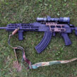B5 Systems Precision Stock, Long - Black installed on AK