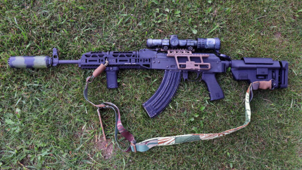 B5 Systems Precision Stock on AK B5 Systems Precision Stock, Long - Black installed on AK