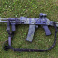 Raptor Reflex Two Point Sling - Black Multicam installed on AK